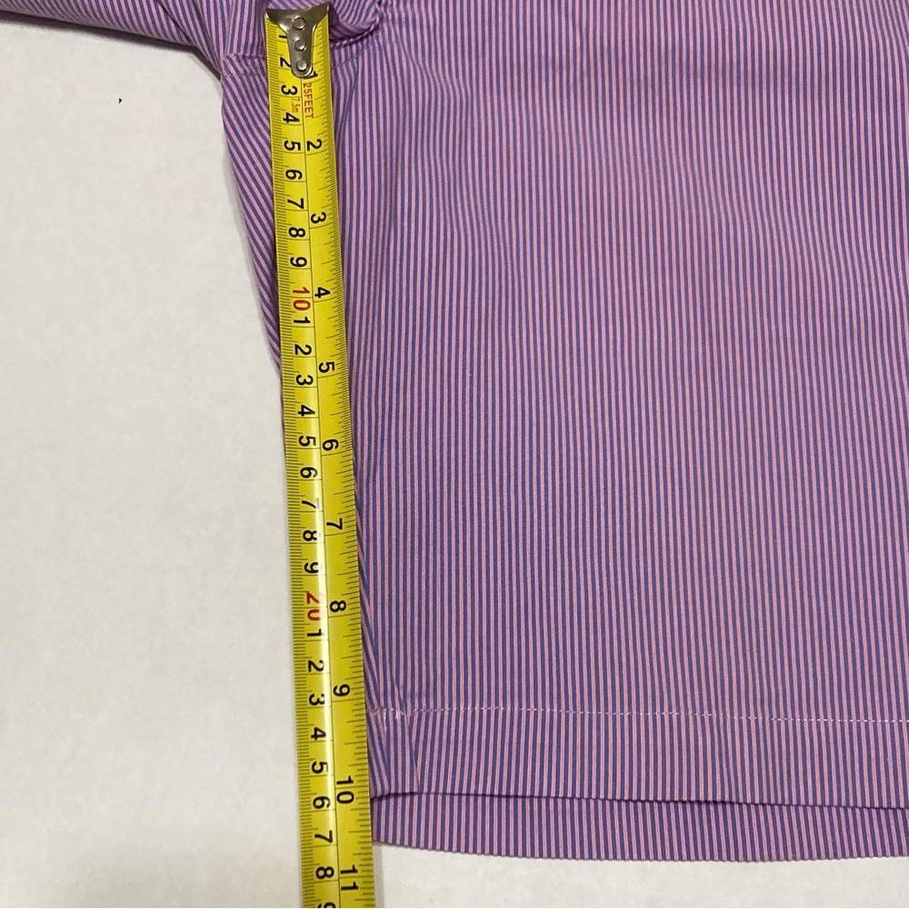 Dunning Pink Blue Pin Striped Golf Shorts Men’s 34 - Picture 6 of 10